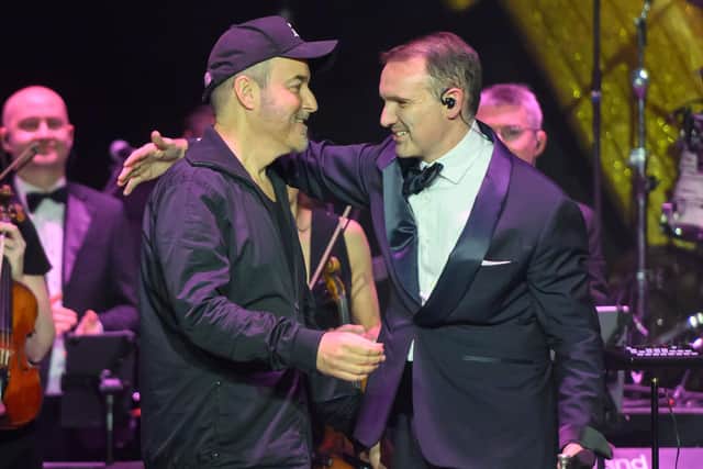Warren with David Arnold