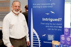 Tea Mountain founder Alexis Rennie exhibiting his Portsmouth Tea at the GetSet Connect Expo 2022.  Picture: James White