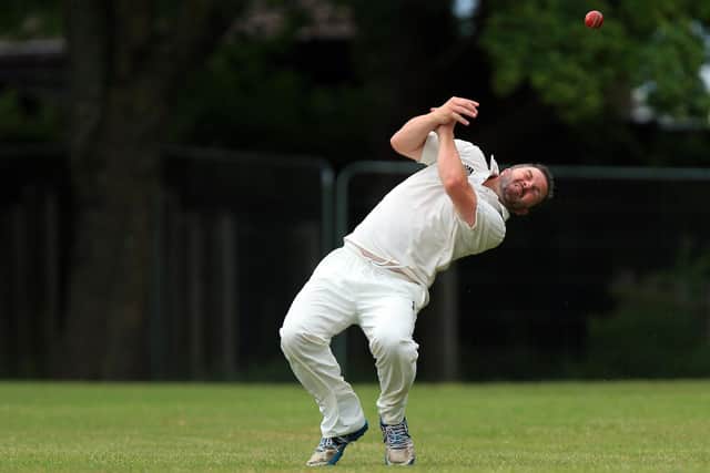 A Bedhampton 2nds fielder tries to take a catch against Waterlooville 3rds
Picture: Chris Moorhouse