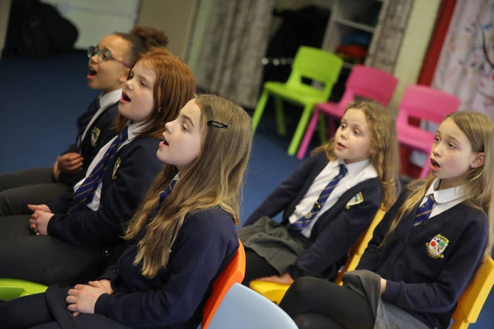 Choir Church involves inspiring children to sing