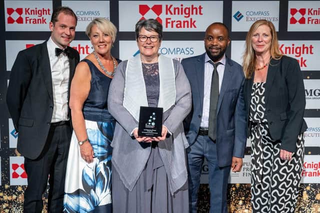 A triumphant Cornerstone management team (from left) Jens, Niki, Dara, Yusuf and Angela