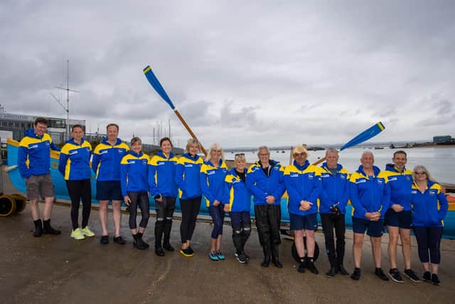 Eastney Cruising Association's Pilot Gig rowing team. Picture by Alex Shute