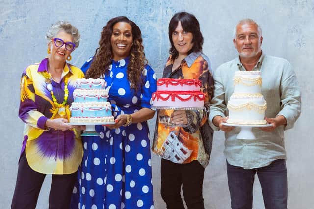 The Great British Bake Off. is back, with Alison Hammond, Noel Fielding, Prue Leith and Paul Hollywood. Photo: Channel 4/Love Productions.
