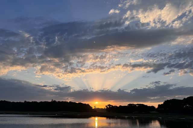 Sunrise picture by Beaulieu River photo comp runner-up Bill MacFarlane