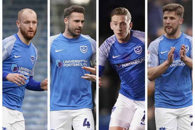 From left: Connor Ogilvie, Clark Robertson, Ronan Curtis and Michael Jacobs see their deals end this summer.