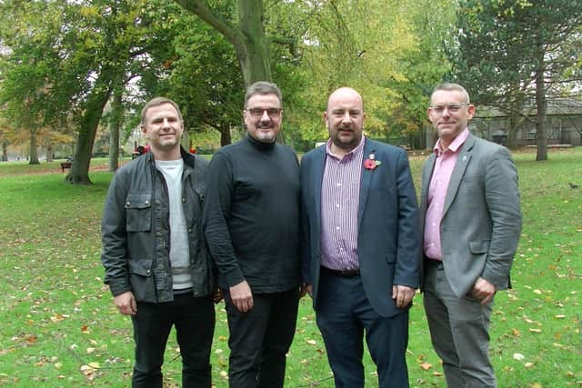 Stakeholders of Portsmouth Creates from left to right: Victorious Festival organiser James Ralls, chairman Tim Rusby, Cllr Steve Pitt and Professor Trevor Keeble. Picture: Portsmouth Creates