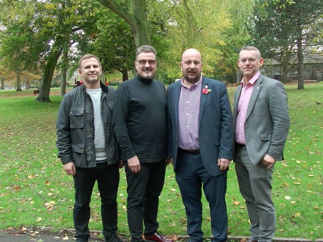 Stakeholders of Portsmouth Creates from left to right: Victorious Festival organiser James Ralls, chairman Tim Rusby, Cllr Steve Pitt and Professor Trevor Keeble. Picture: Portsmouth Creates