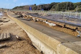 Stokes Bay Sea Wall Failure