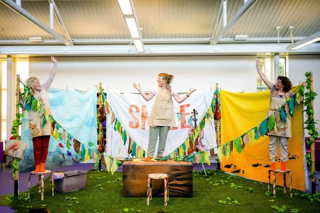 The Smile performance at Leigh Park Library. Picture: James White