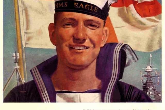 A Man's Life in the Royal Navy - a recruitment poster used by the force in the 1950s. Picture: Royal Navy.