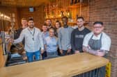 Staff behind the bar of Bar+Block. Picture: Habibur Rahman