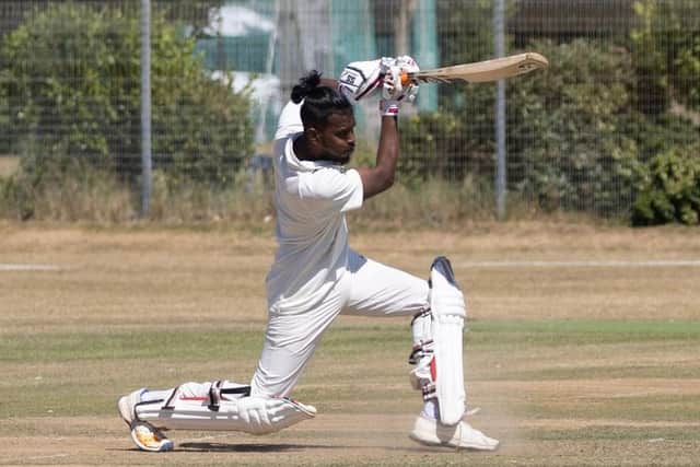 Portsmouth's Minhaj Jalill hit an unbeaten 67 in the victory over Liphook & Ripsley. Picture by Bob Selley.