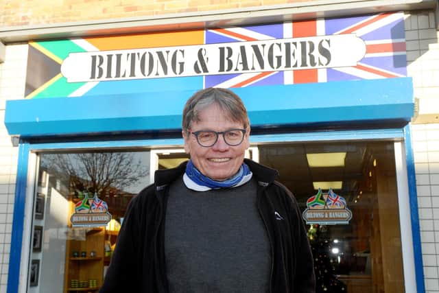 Nigel Biffen, one of the owners of Biltong & Bangers