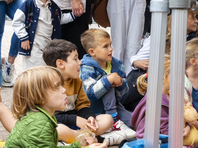 Children watching Captain Crossbones at Port Solent. Picture: Matthew Clark