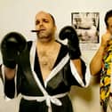 John-Paul McCrohon as Tony Galento, and Peter McCrohon as Pauly in Two Ton Tony, written by Peter.