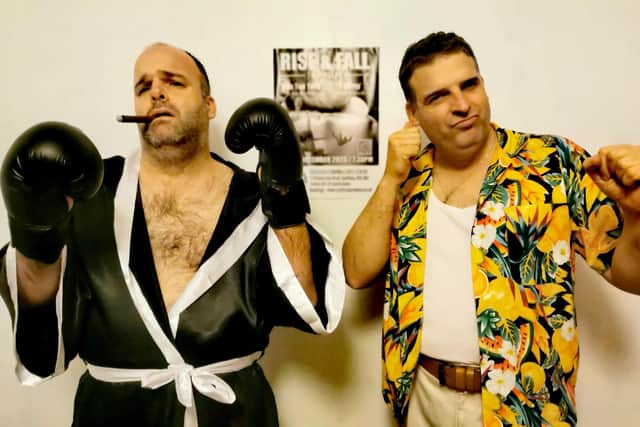 John-Paul McCrohon as Tony Galento, and Peter McCrohon as Pauly in Two Ton Tony, written by Peter.