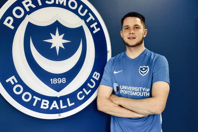 George Hirst has been named in Pompey's side for this afternoon's friendly against Bournemouth under-21s. Picture: Portsmouth FC