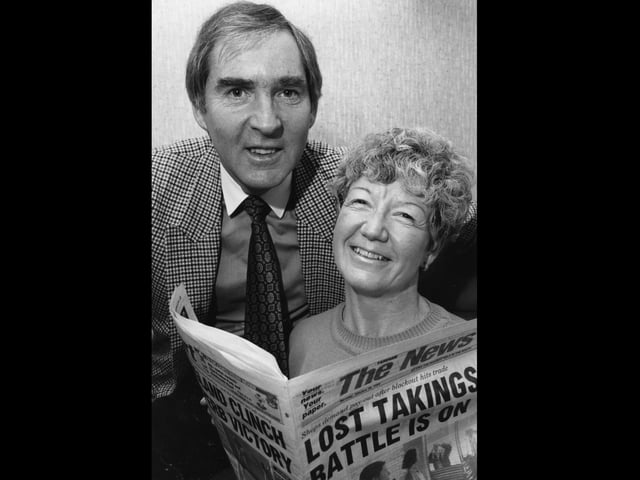 Mike Hawkins and his wife Lin, of Longmynd Drive, Fareham, didn't know they had won £176,432 on the lottery until they checked their numbers in The News in February 1995. The News PP809