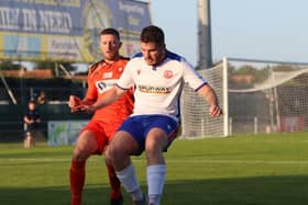 Bradley Lethbridge, right, has dual-signed with AFC Portchester from Gosport Borough. Picture: Tom Phillips