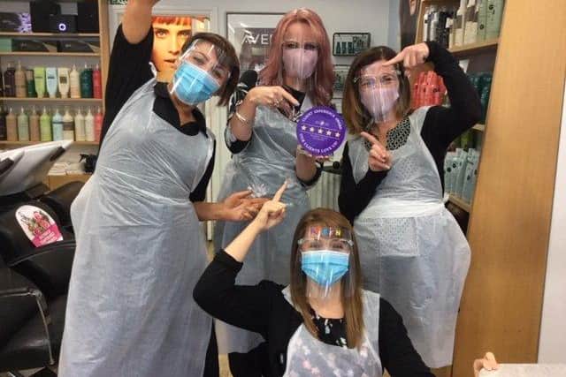 Victoria Glenister, Helen Crane, Claire Taylor and Robyn Wicker from Head Masters in Bishop's Waltham