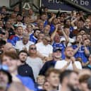 Pompey fans during Saturday's 2-0 win against Port Vale on Saturday