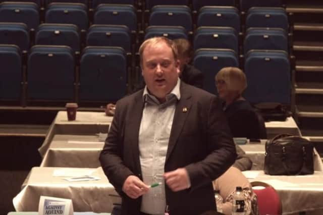 Matt Atkins at the Portsmouth City Council meeting on October 14, 2021. Picture: PCC