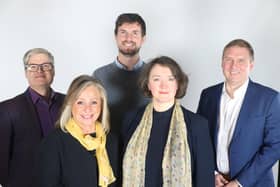 From left: David Taylor, digital futures consultant, Beverley Poole, director of Skillslabs, Conrad Manning, marine technology consultant, Astrid Davies, NetZero consultant, and Andrew Kaye, CEO of Fareham College.