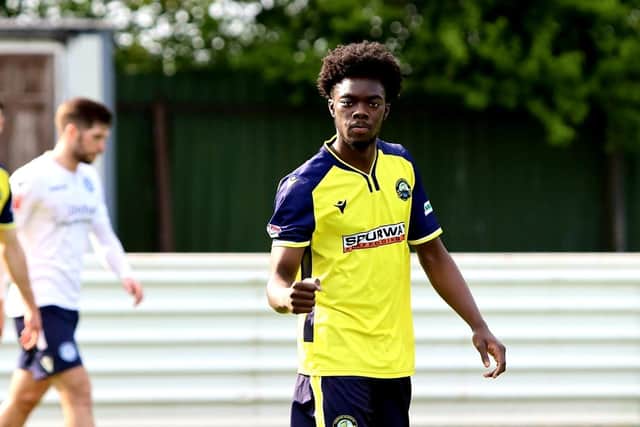 Gosport Borough midfielder Billie Busari was the victim of an unprovoked attack near Gunwharf Quays last Friday. Picture: Tom Phillips