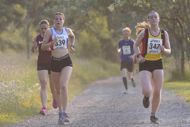 City of Portsmouth A.C.'s Catrin Gibbard , left. Picture: Paul Smith.