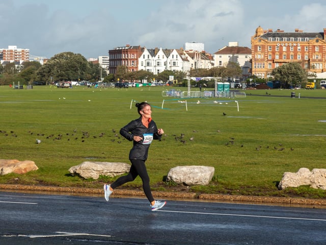 Sundays' Race For Life was cancelled - but a few runners decided to go ahead anyway. Picture: Mike Cooter (311021)