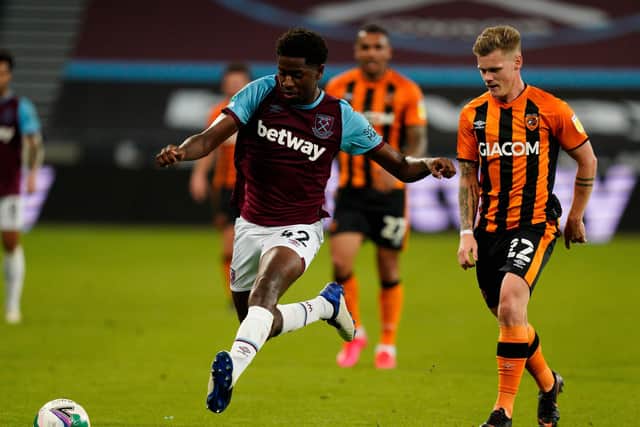 West Ham United defender Aji Alese is gaining interest from EFL clubs. Picture: WILL OLIVER/POOL/AFP via Getty Images