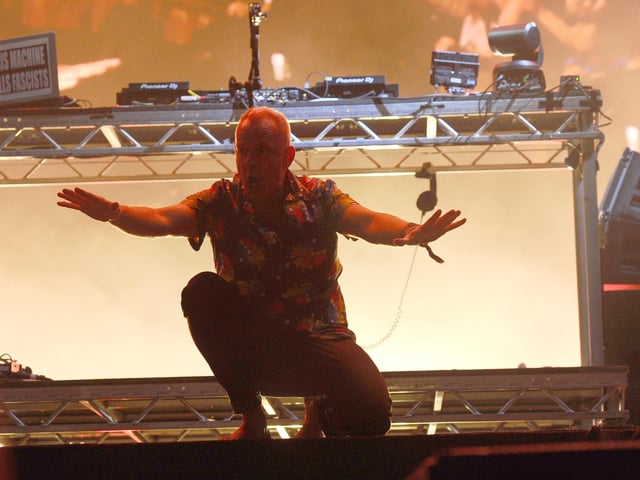 Fatboy Slim performing on Common Stage at Victorious Festival 2024 in Portsmouth on Friday, August 23.Picture: Sarah Standing (230824-5102)