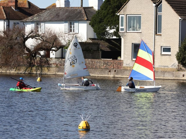 On the water