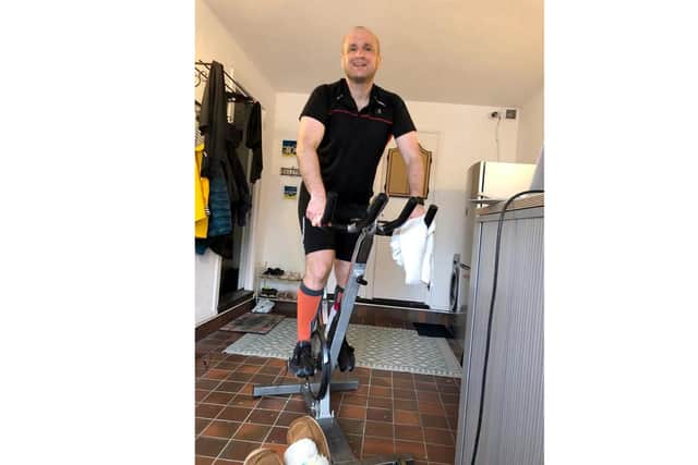 Matthew Heath and army veterans across Portsmouth have taken part in a 24-hour spinning challenge to raise money for the NHS