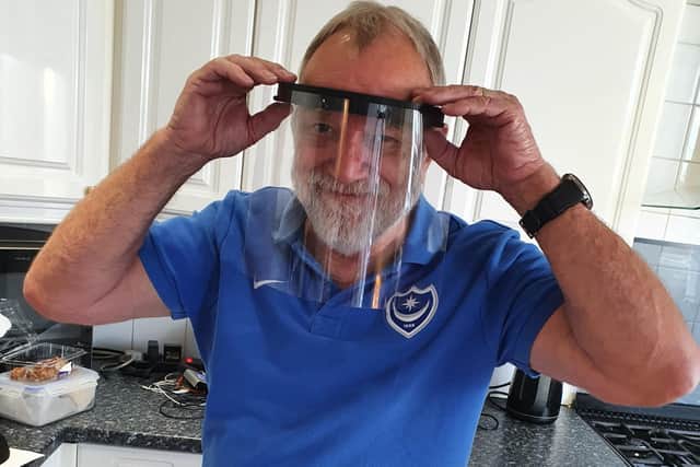 Pete Turner, who owns Testtech in Portsmouth has donated around 650 face shields to key workers in the area. 