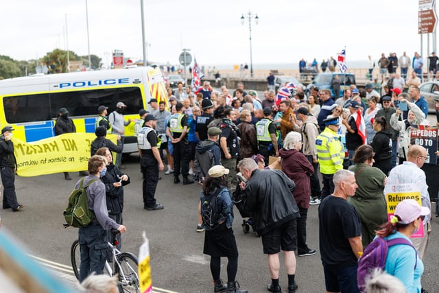 Southsea protest turned violent on Saturday