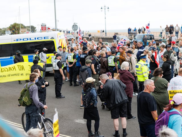 Southsea protest turned violent on Saturday