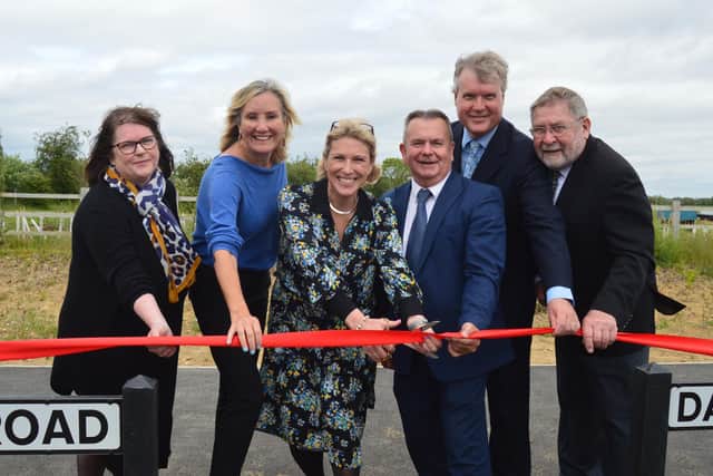 A ceremonial ribbon-cutting marked the completion of the Stubbington bypass. Picture: David George