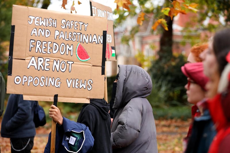 Demonstrations took place across the country. Picture: Chris Moorhouse (jpns 181123-35)