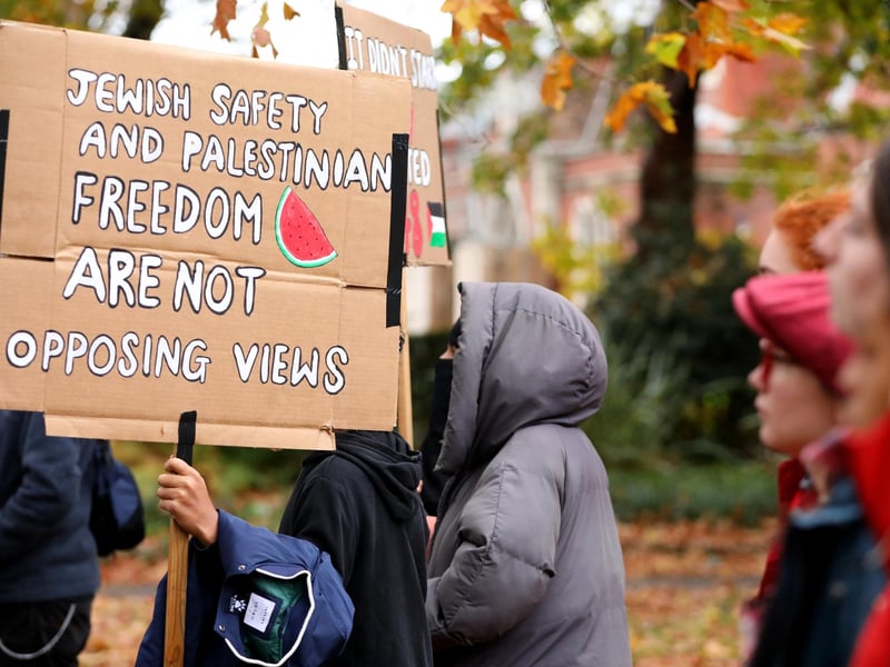 Demonstrations took place across the country. Picture: Chris Moorhouse (jpns 181123-35)