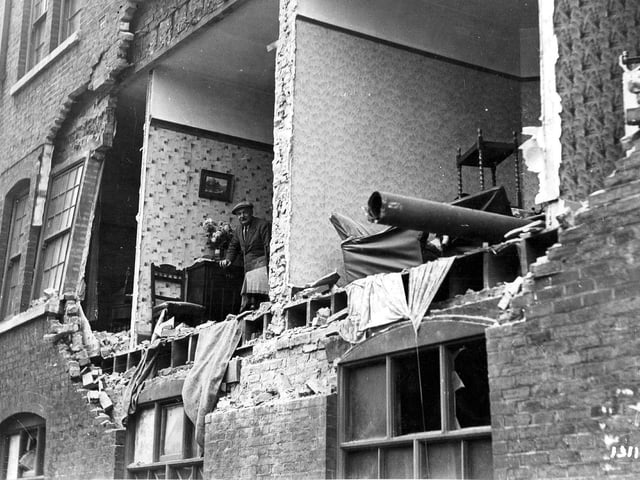 Edinburgh Road during the blitz