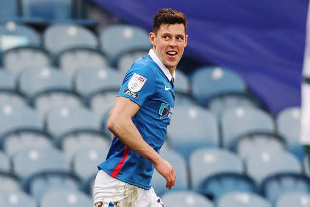 James Bolton celebrates his goal against Plymouth. Picture: Joe Pepler