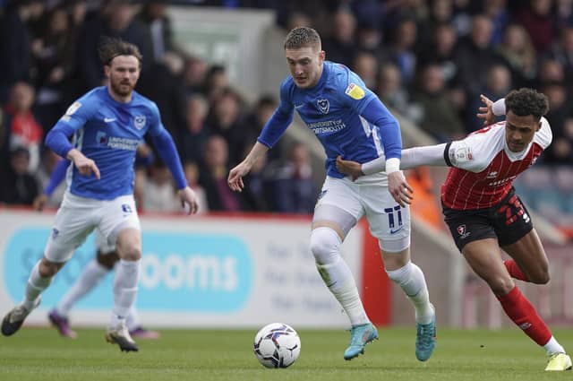 Ronan Curtis started against Cheltenham this afternoon. Picture: Jason Brown