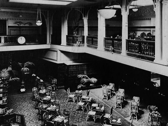 The Mikado Cafe, Palmerston Road, Southsea.The interior of the largest cafe along the south coast. Can you remember visiting at anytime? Photo: Barry Cox collection.