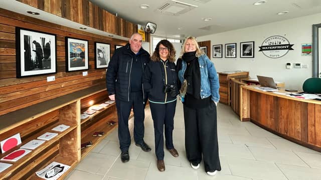 Colin Ashcroft, Operations Manager, Thaïs Verhasselt, and Debs Dodsworth, Director at City Arts Portsmouth