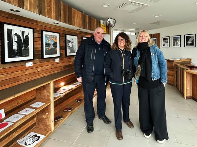 Colin Ashcroft, Operations Manager, Thaïs Verhasselt, and Debs Dodsworth, Director at City Arts Portsmouth