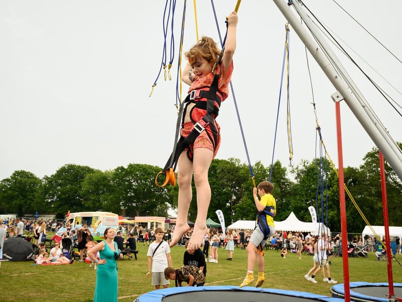 Eleanor Friday enjoys the trampolines (170621-59)