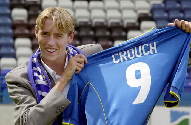 Peter Crouch didn't even spend a full season at Fratton Park - yet his March 2002 sale to Aston Villa bankrolled the creation of a promotion-winning side. Picture: Allan Hutchings