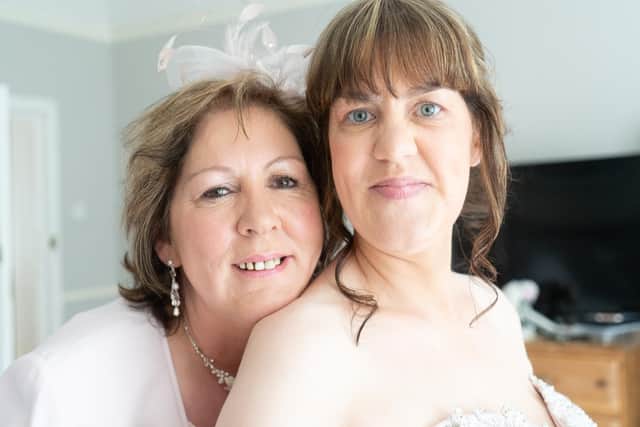 Kelly and Darren Parker tied the knot the day before Storm Eunice at The Alverbank Hotel in Gosport. 
Credit: www.besidetheseasidephotography.co.uk