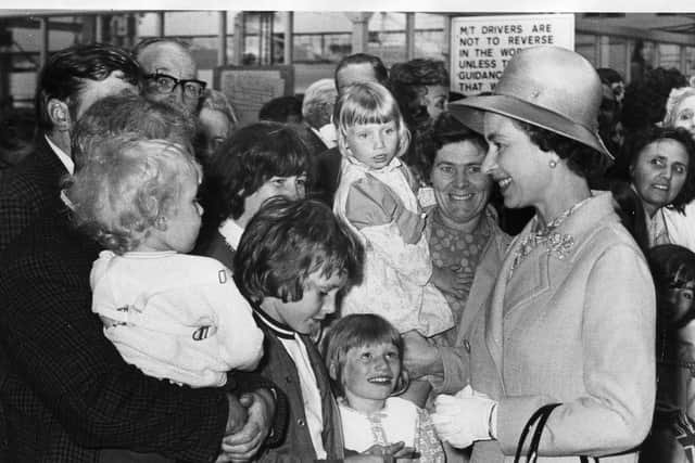 Queen Elizabeth visits Portsmouth Dockyard 1973.
Picture: The News Portsmouth 7964-14